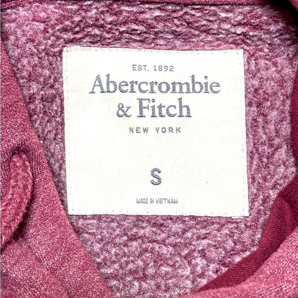 Abercrombie & Fitch Vintage Red Hoodie Men’s Size Small - Picture 3 of 3